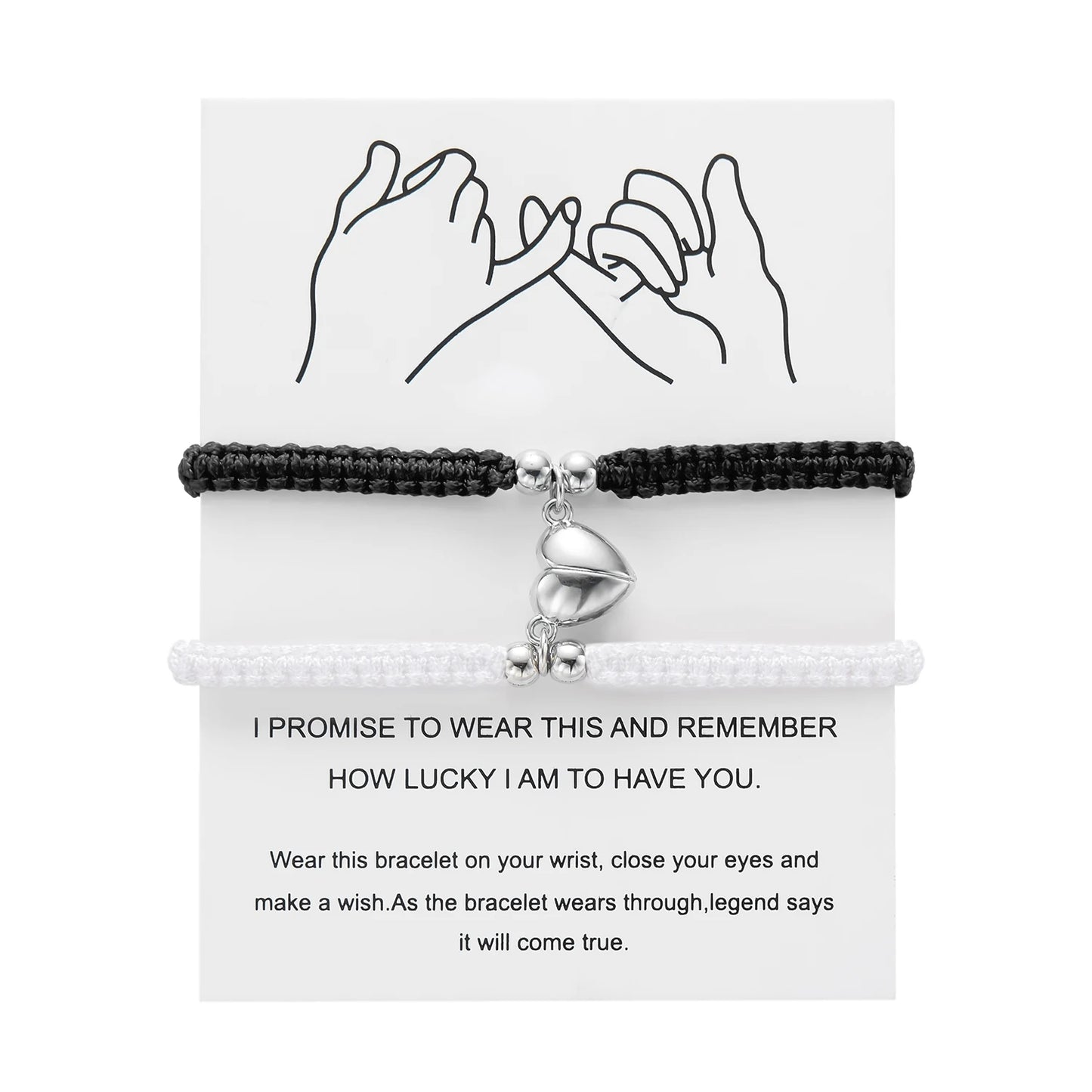 Lovers Bracelets - Heart Magnet