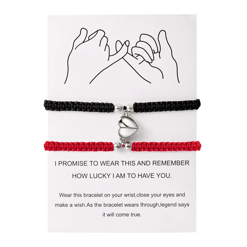 Lovers Bracelets - Heart Magnet