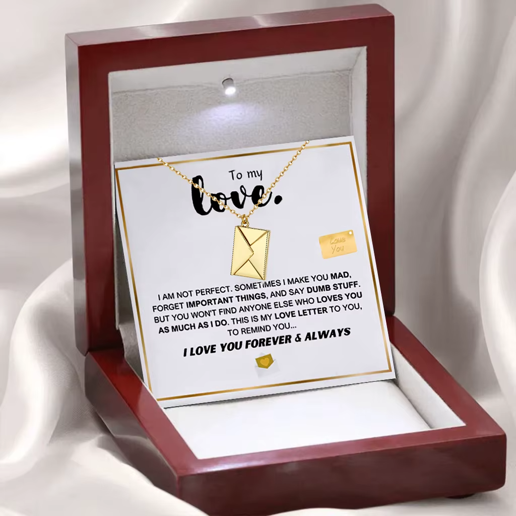 To My Love - Envelope Necklace