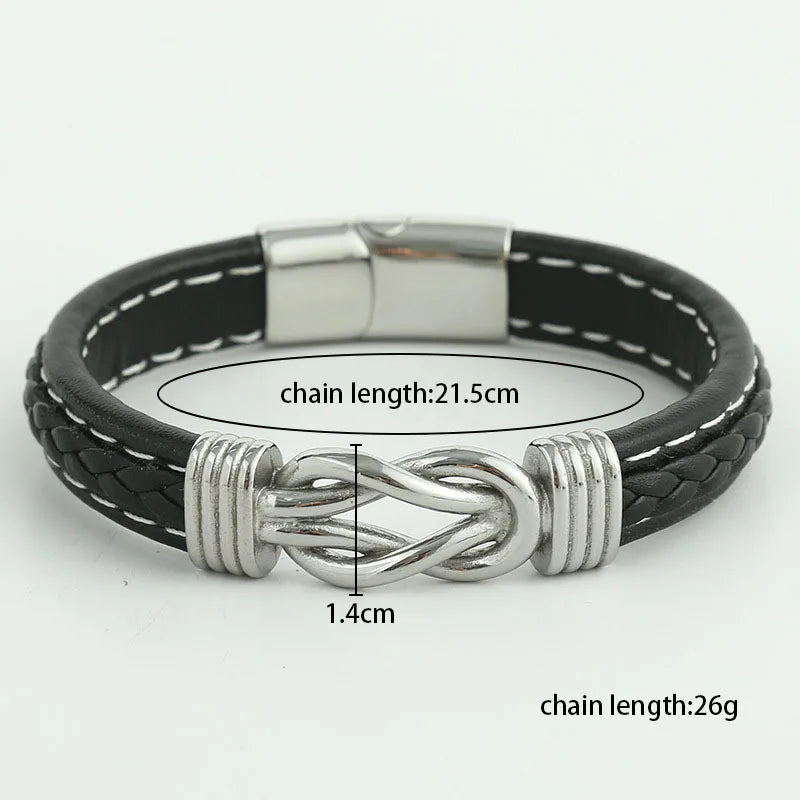 To My Grandson - Leather Bracelet