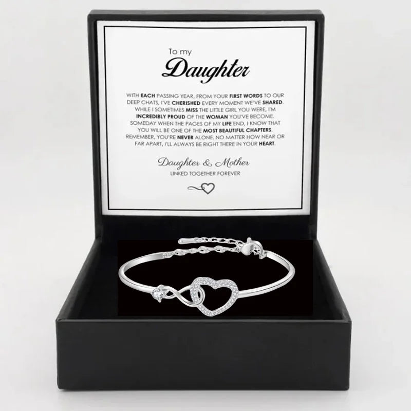 To My Daughter - Infinite Heart Bracelet