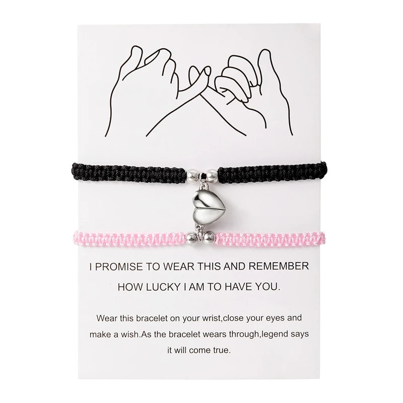 Lovers Bracelets - Heart Magnet