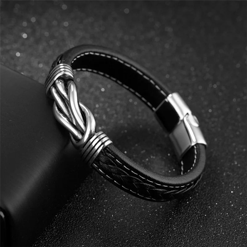 To My Grandson - Leather Bracelet