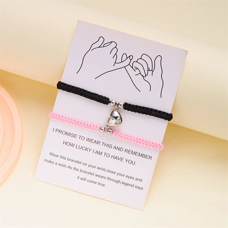Lovers Bracelets - Heart Magnet