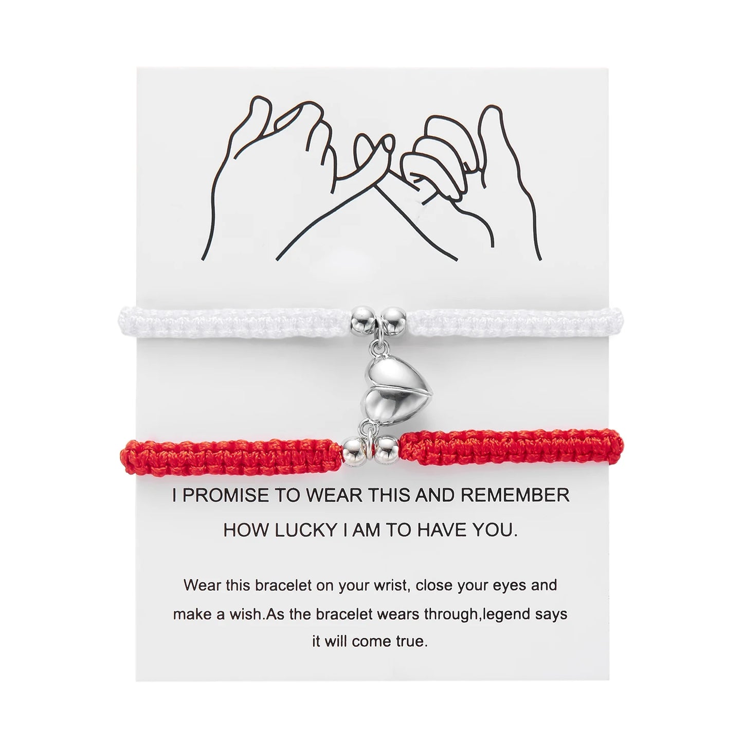 Lovers Bracelets - Heart Magnet