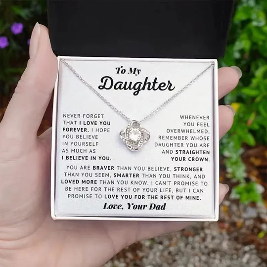 To My Daughter Necklace