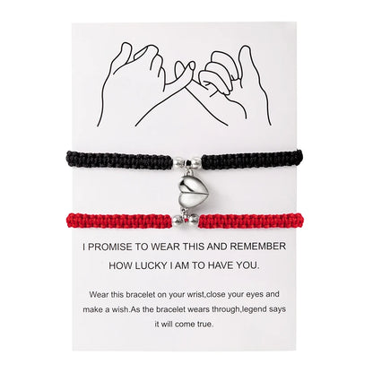 Lovers Bracelets - Heart Magnet