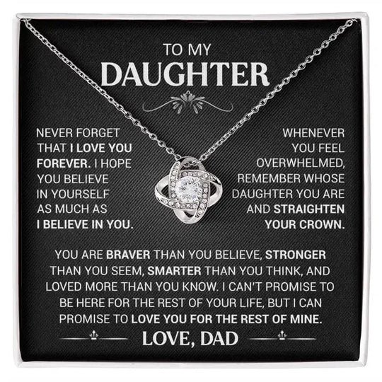 To My Daughter Necklace