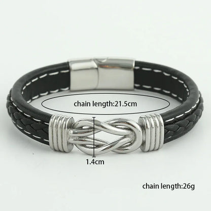 To My Grandson - Leather Bracelet