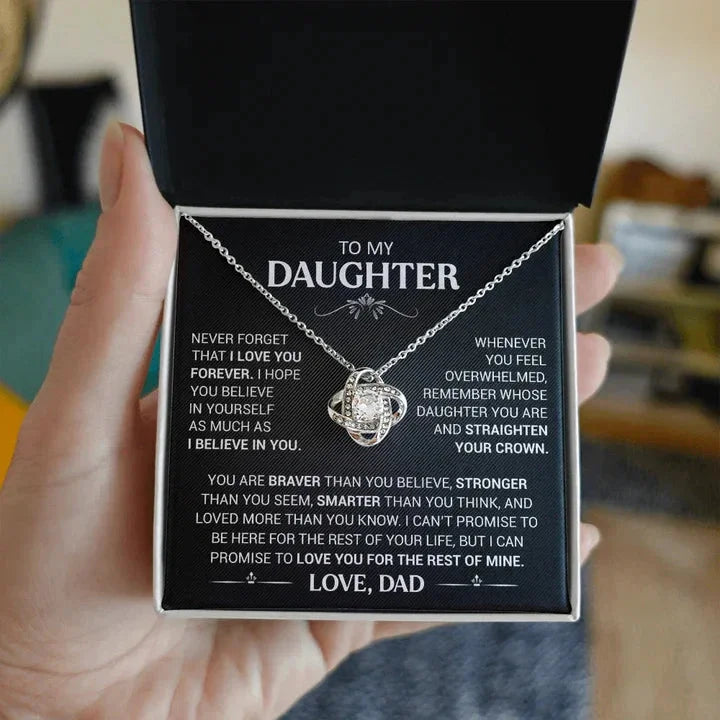 To My Daughter Necklace