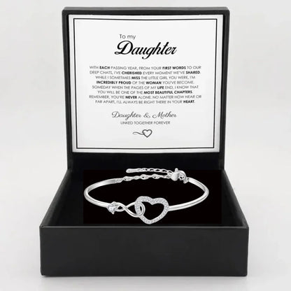 To My Daughter - Infinite Heart Bracelet
