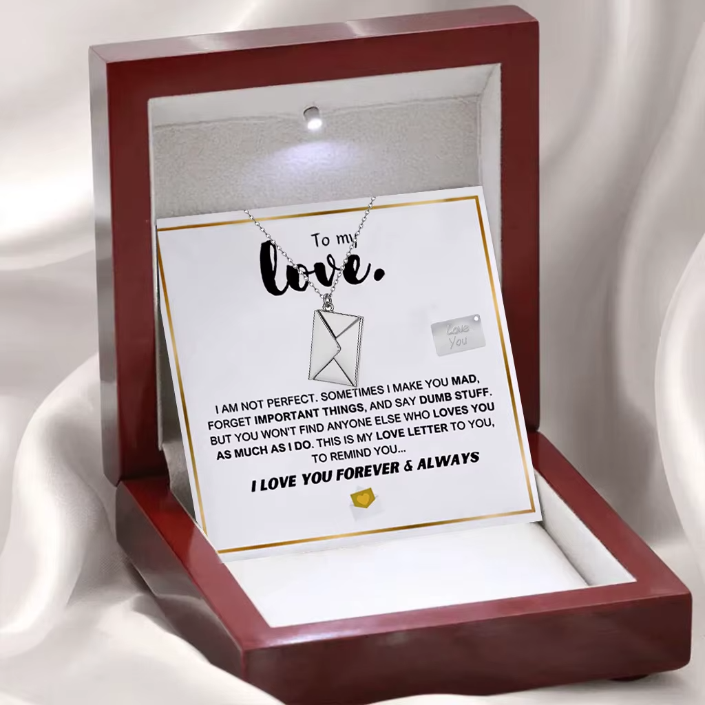 To My Love - Envelope Necklace