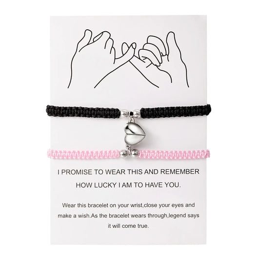 Lovers Bracelets - Heart Magnet