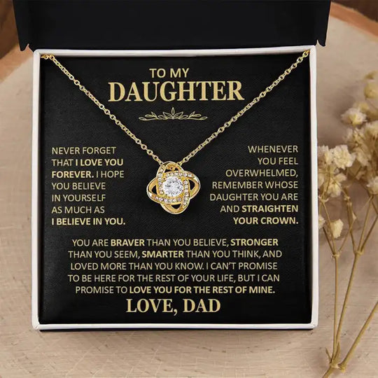 To My Daughter Necklace