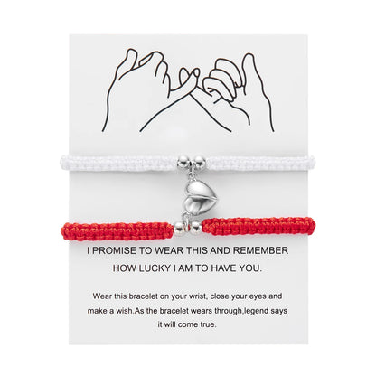 Lovers Bracelets - Heart Magnet